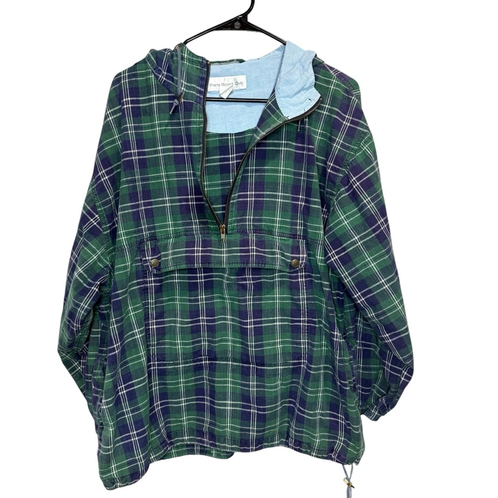 Paris Sport Club Vintage Hooded Pullover‎ Size Medium